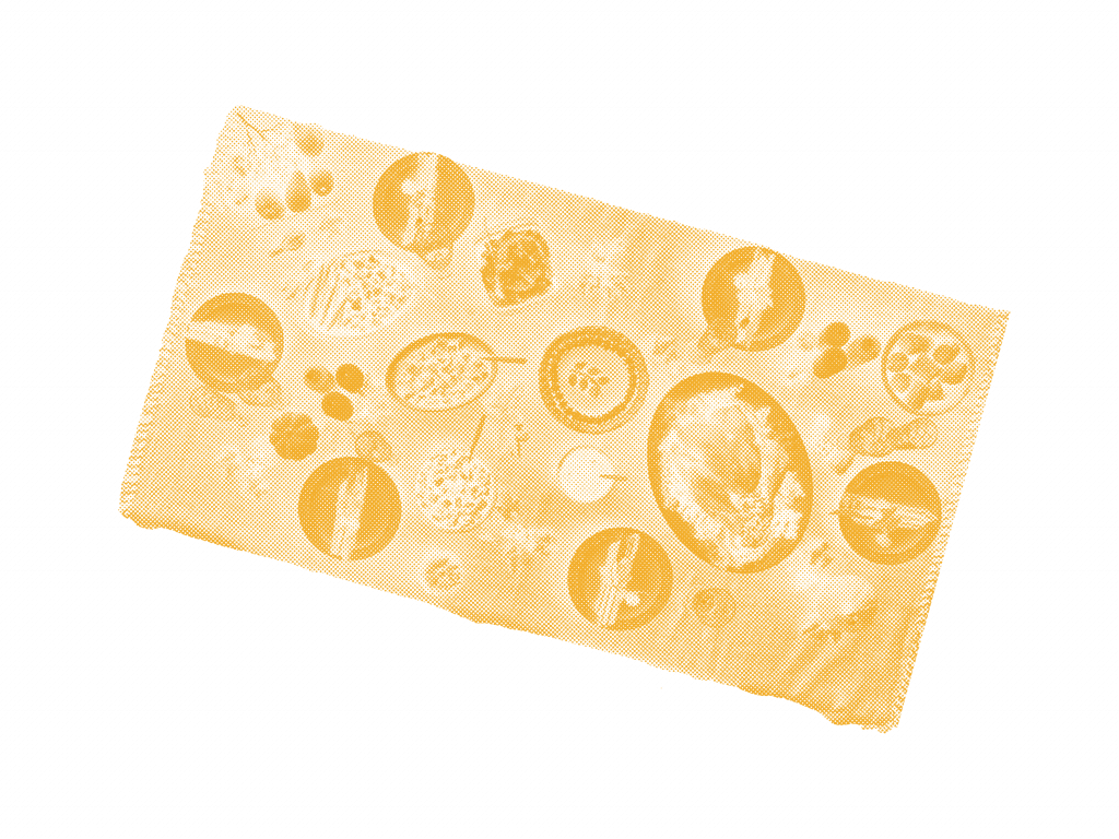 A beautiful banquet table full of various dishes of food